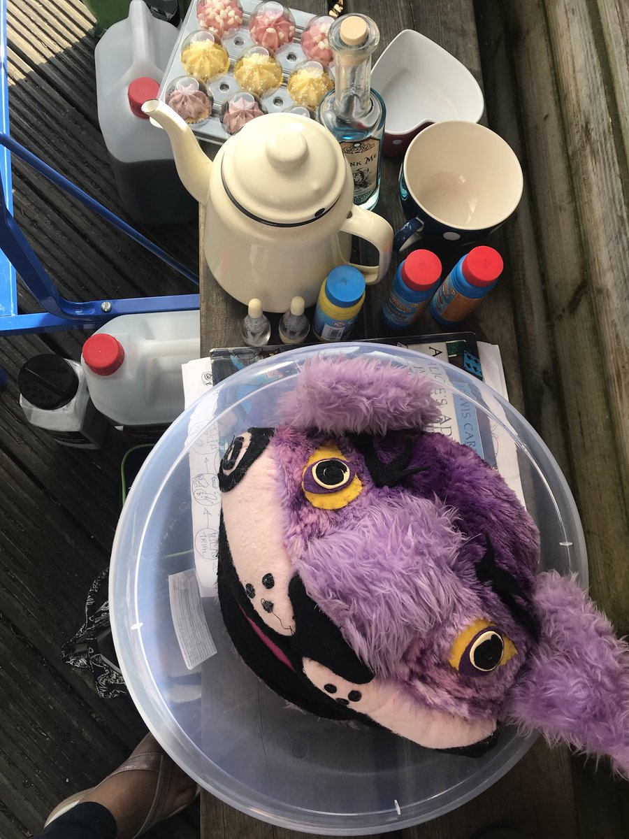 MrSpottle's tweet photo. All ready for a spot of Alice in Wonderland bubble science. 😀 https://t.co/GMbrpnry2G