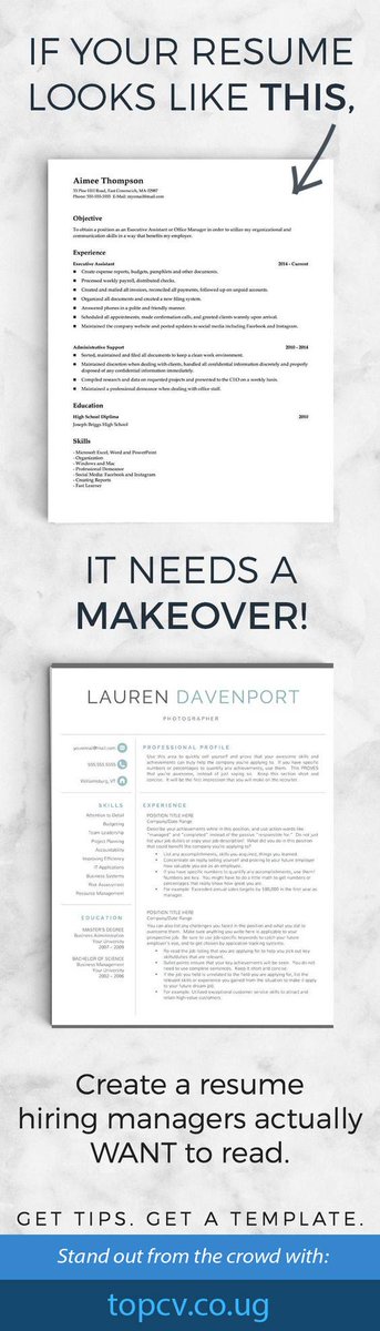 TopCv_Ltd's tweet photo. If your #CV looks like this, it needs a make over. #TopCvUg is here to help you with that. Visit our website to find out more: https://t.co/ZzplLN0BXy @HadijahMN @jk_isagara @BillbrainTech @ITrecruitmentUK @ugandajobline @BrighterMonUG @kampalasun @vision @visionwire @kyambogou https://t.co/Y205eh4M0U