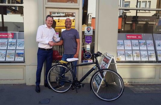 BedfordParkFest's tweet photo. Thanks to @estateagentw4 Whitman &amp; Co for donating a cycle from @fudgescycles for the #CycleZone #GreenDays raffle #BPF2018 #Chiswick - and congrats to Manish, the winner. His daughter Allegra bought the winning ticket after his own bike was stolen! https://t.co/jtljX3Jcjh https://t.co/ltukRCJAcM