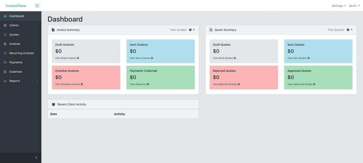 InvoicePlane's tweet photo. Hey all!
I would like to ask for feedback on the recent idea to migrate to Core UI for InvoicePlane 2. This is what the dashboard could look like.

You can find more information on the Core UI website: https://t.co/JnaBnnVEEg

Please share your thoughts! #followerpower https://t.co/DsNI6YIZb6