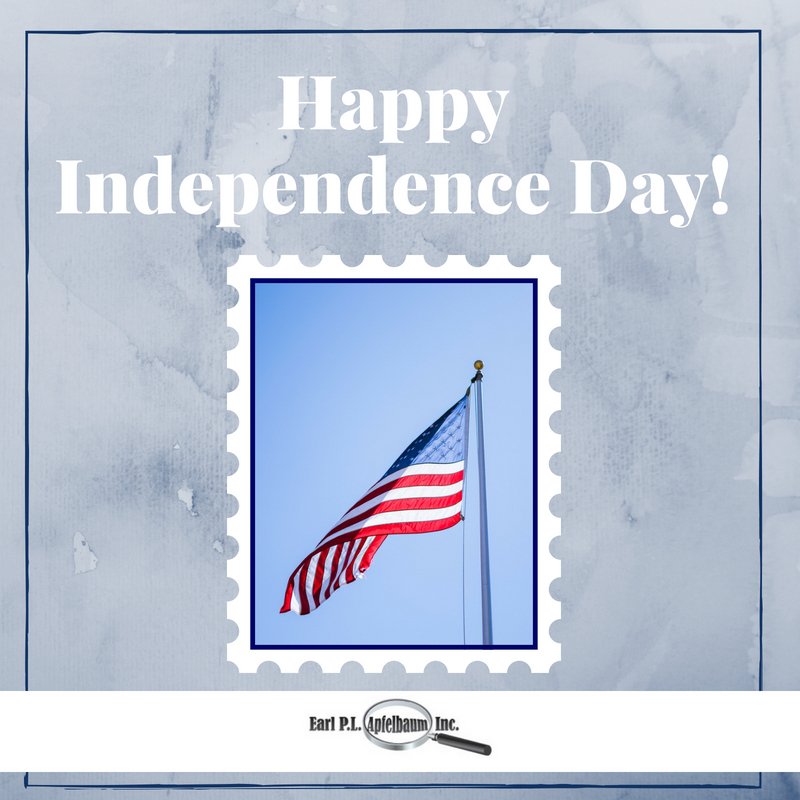 ApfelbaumInc's tweet photo. Happy Fourth of July, #philately family! https://t.co/oFUAez37q2
