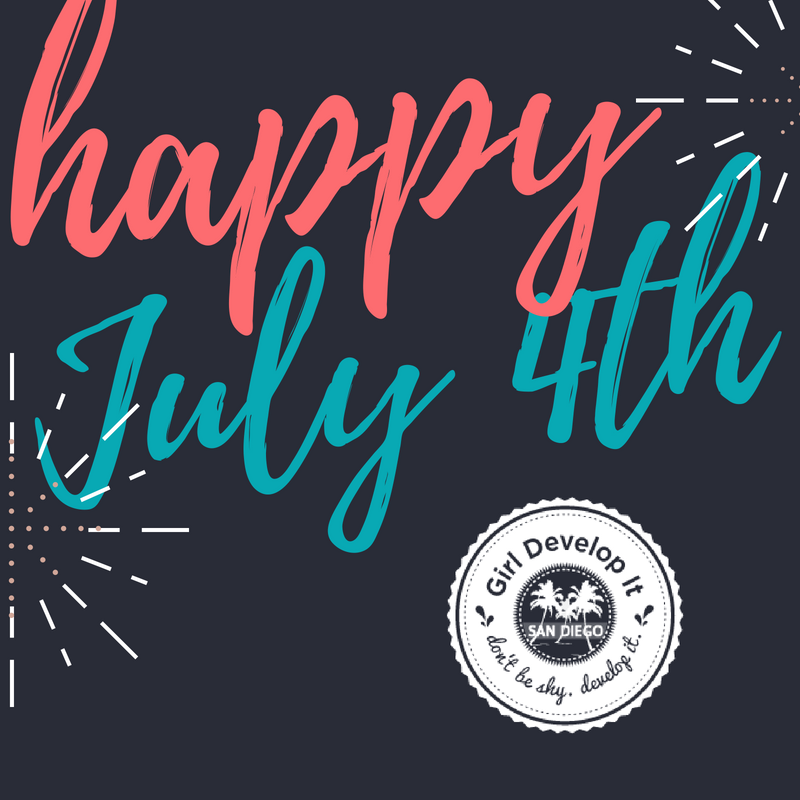 Happy July 4th <a href="/GDISD/">GDI San Diego</a> family!