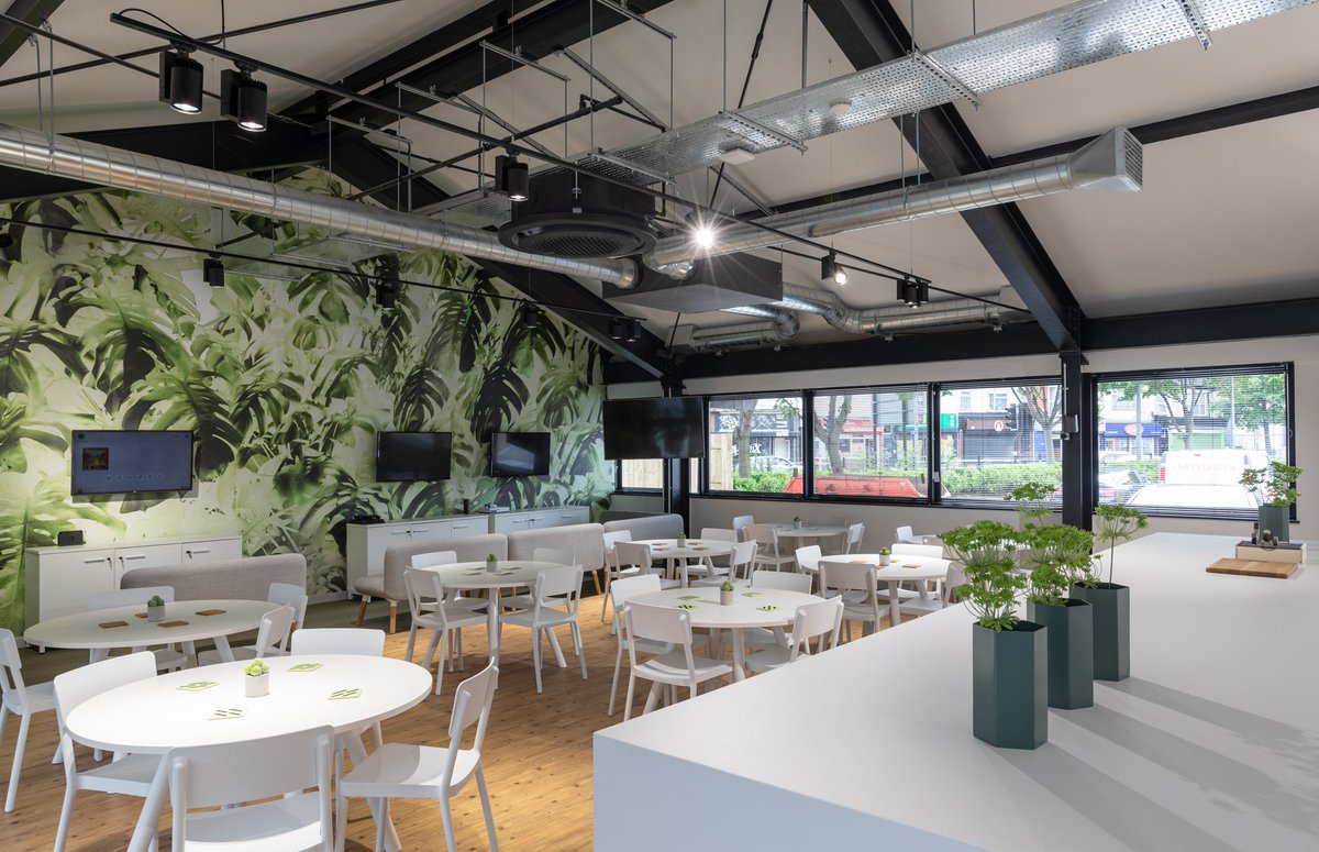 According to research by Mindspace, 21% of 18-24 years olds have turned down a job offer because of the #design of the employer’s #offices and/or lack of amenities. Our #breakout area and #games zone within the latest #project is sure to keep young minds active and occupied.