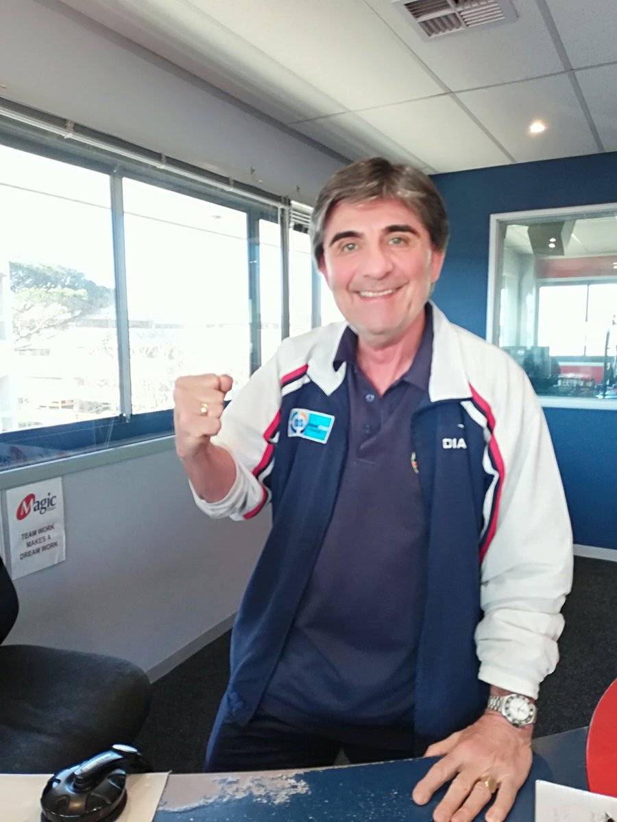 Magic828am's tweet photo. How @DaveGuselli1 feels about #England making it through to the quarter finals in the World Cup https://t.co/oNmW2grSfS