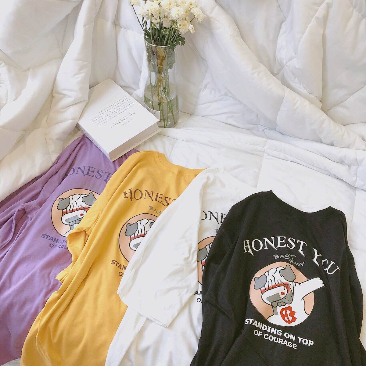 เสื้อโอเวอร์ไซส์ราคา 120 บาท : ส่งของทุกวันจ-ศ 🌈 tweet media