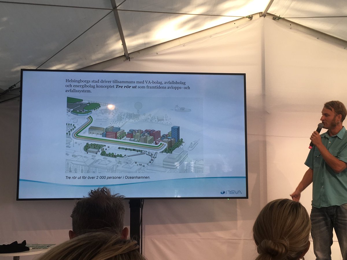 Hamse Kjerstadius, NSVA: Helsingborg bygger källsorterat avlopp i H+ ”tre rör ut”