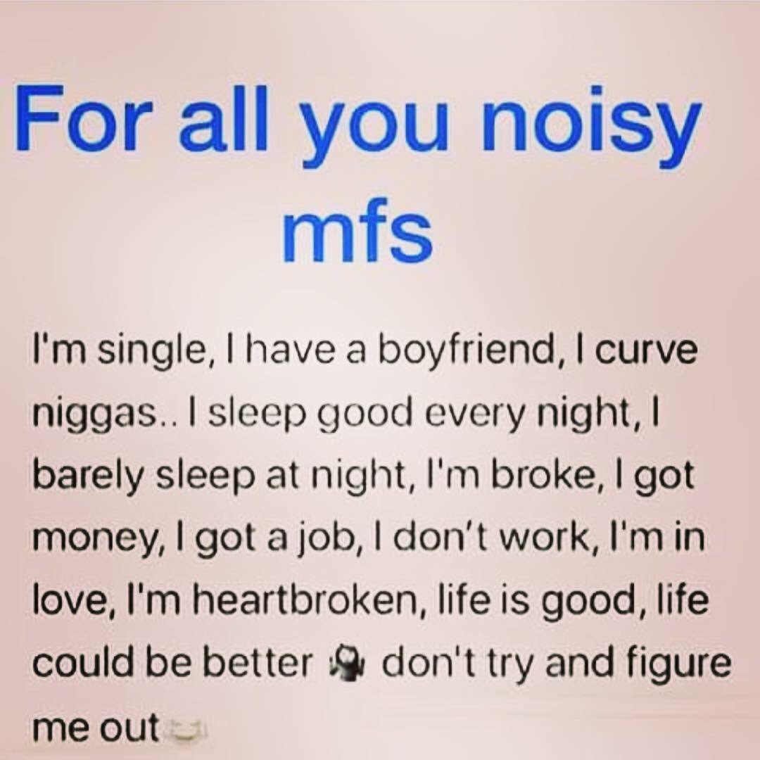 MSLMW's tweet photo. #DontTryToFigureMeOut #IWillHaveYouGuessing #IPostForFun #YallTakeSocialMediaWayTooSerious #ImHereForLaughs #ItsMyPageIPostWhatIWant #FuckYourFeelng #YouDontLikeWhatIPostUnfollowMe https://t.co/qi35Fcjv30