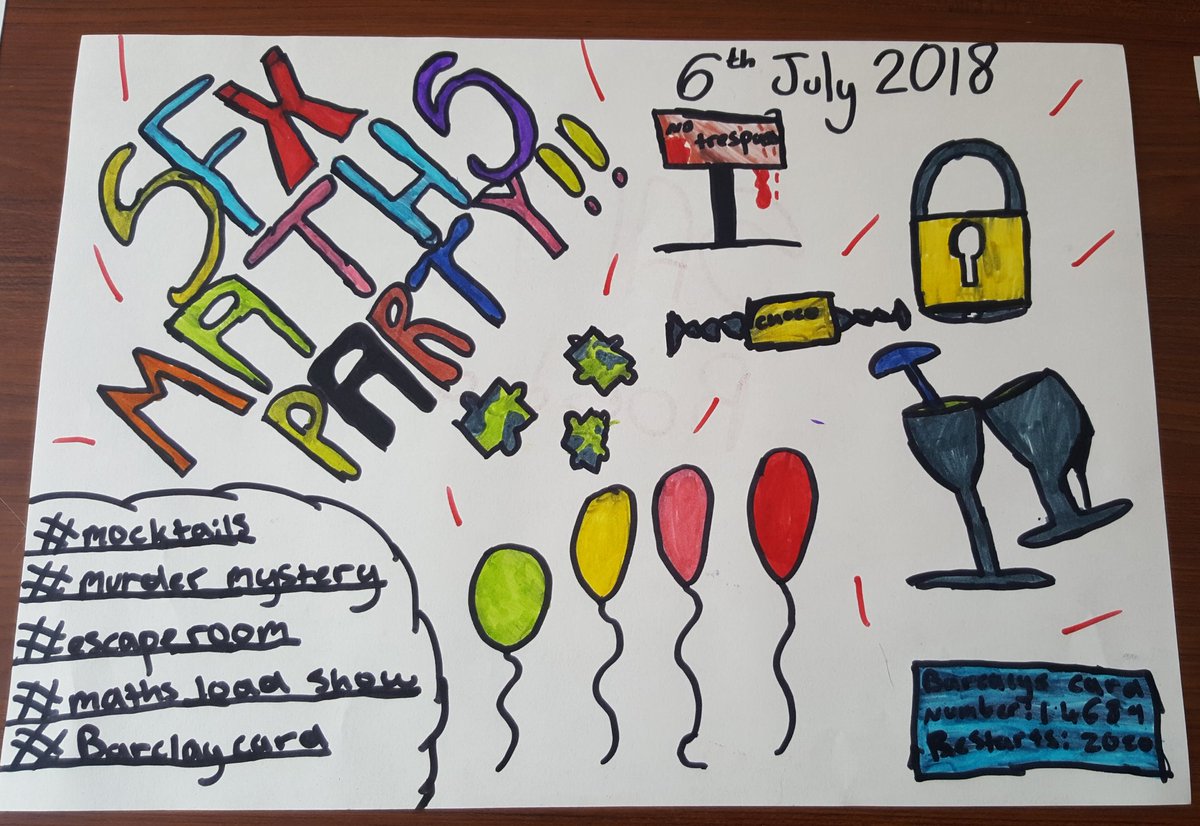 sfxmaths's tweet photo. 2 days left!!! We're getting excited #LiverpoolMathsParty #mathsparty #sfxnumeracy #welovemaths https://t.co/7DLTD9qOje