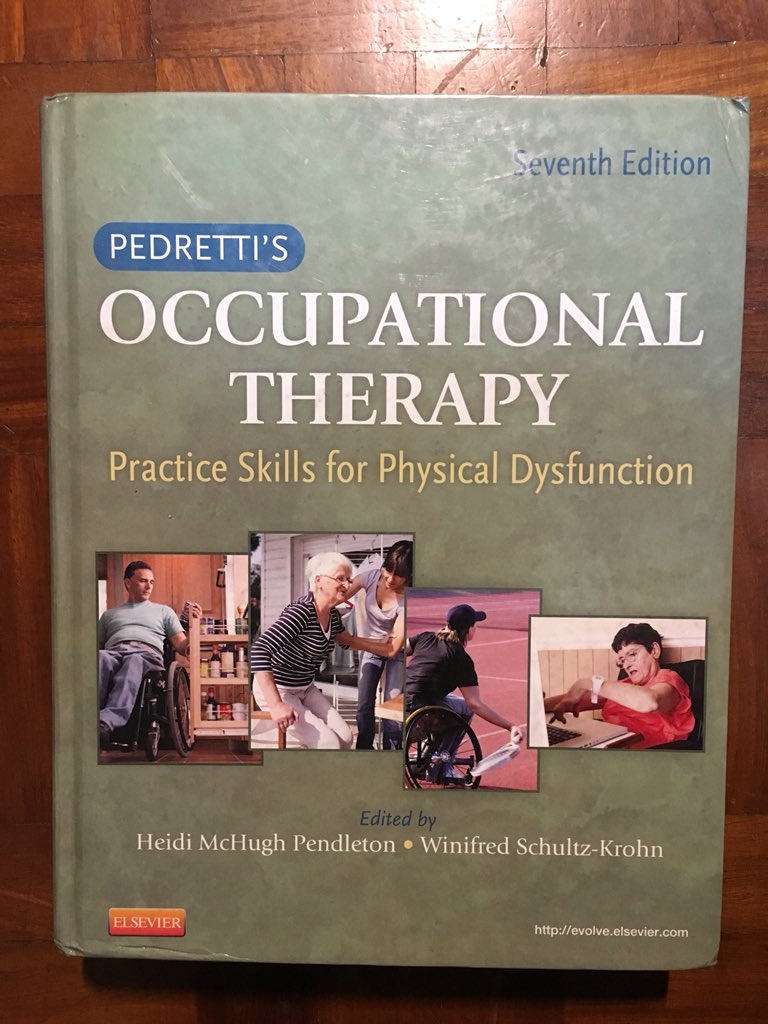 Runrawn's tweet photo. Selling ORIGINAL Pedretti OT book for PhysDys 7th ed. PM for details!! #OccupationalTherapy #OTbooks #OTreference #Pedretti #OT #PhysDys #HelpAnOT https://t.co/tUsedcE9m1
