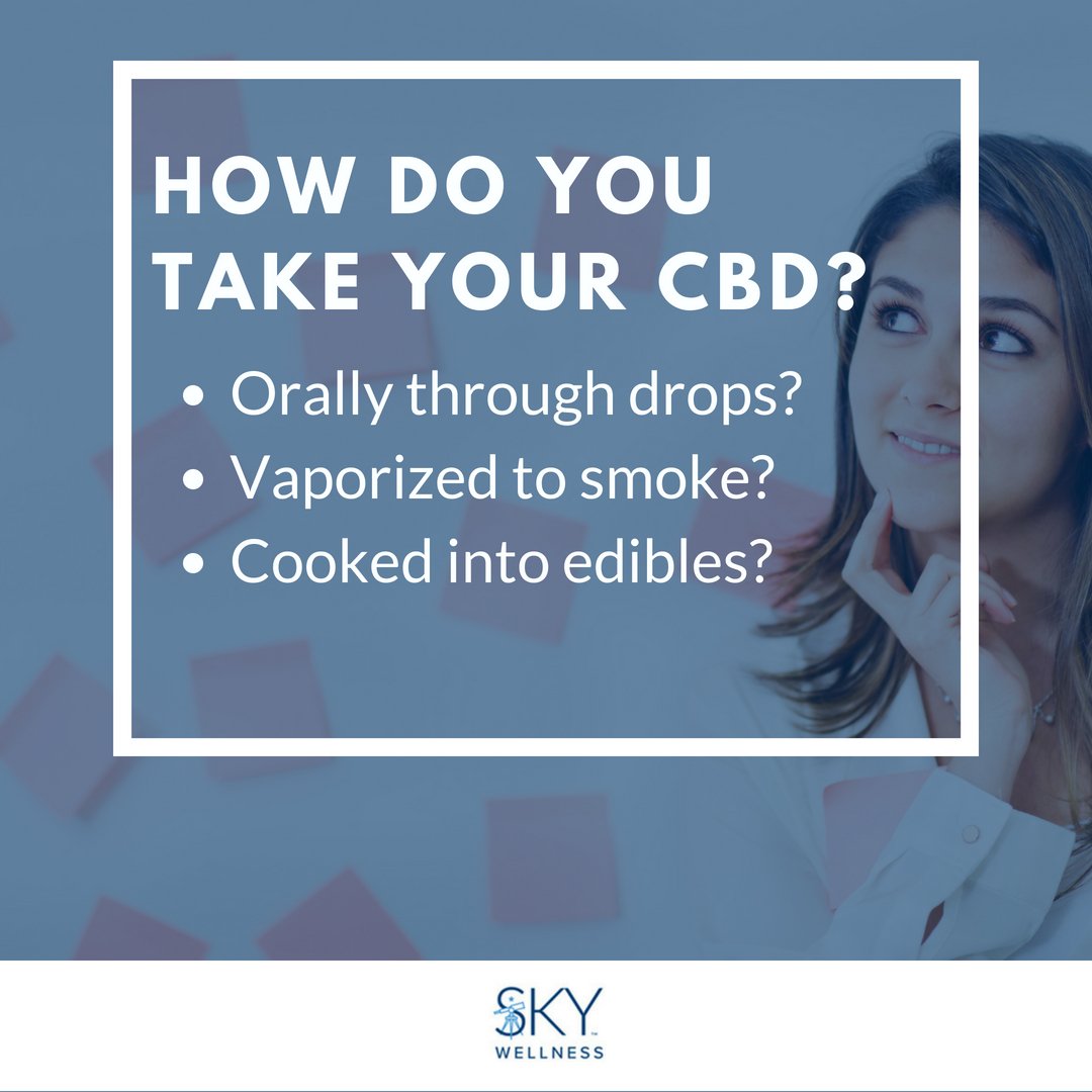 The oil from a #CBD plant is extracted and taken either orally through drops, vaporized to smoke, or cooked into edibles.