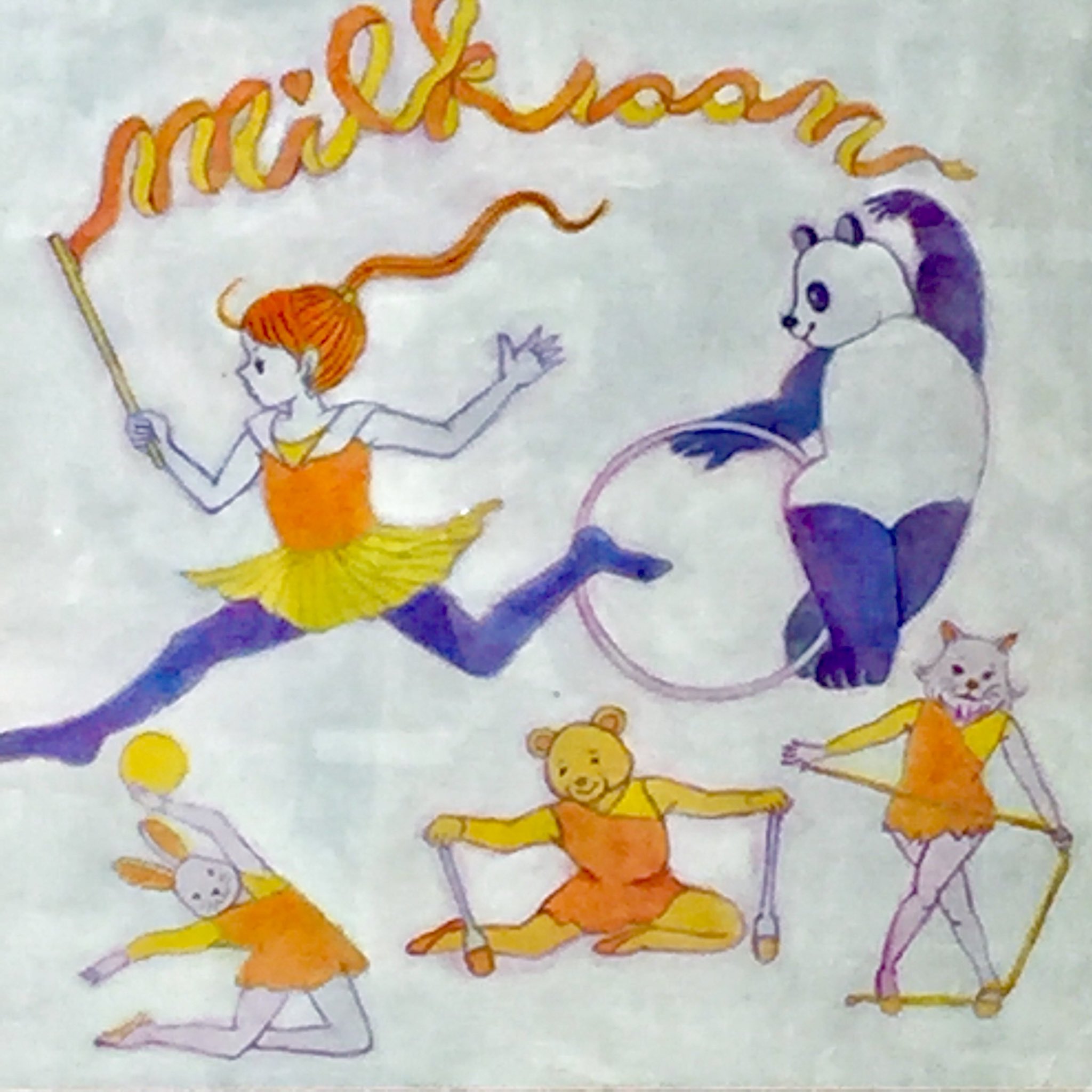 Mil Milk 新体操 これもリメイク作 動物キャラの何とも言えないマヌケ感が気に入ってます 下にいるクマの子みたいな顔のおばさんいるよね と言った人がいました Illustration Girlsillustration イラスト T Co Rdchnsmgx2 Twitter