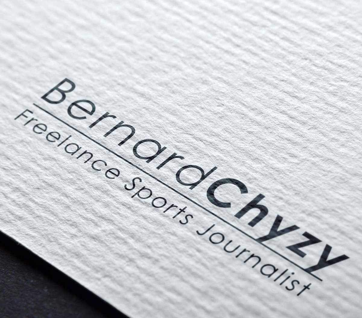 BSTCreativeUK's tweet photo. Here’s the logo we’ve recently designed for sports journalist, Bernard Chyzy. New portfolio website coming soon, too. #LogoDesign #logos https://t.co/8OaqyYDaaw