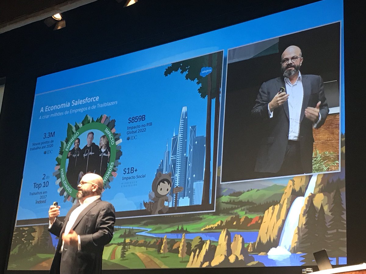 mildredlaya's tweet image. #SalesforceLIS @jlmouraneto A economia Salesforce. Mision: a plataforma de sucesso dos clientes para a Quarta revoluçao industrial.