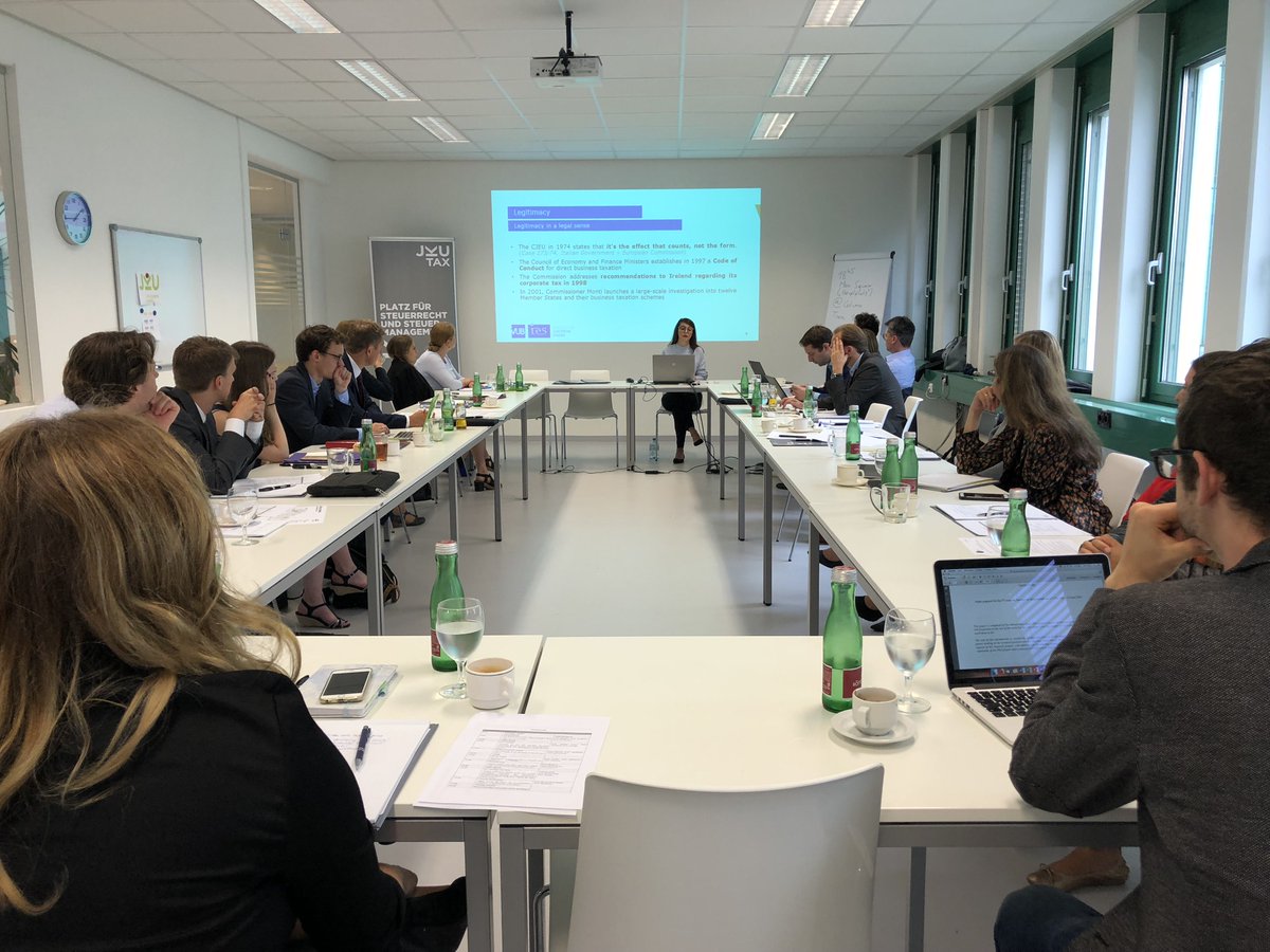 IES_Brussels's tweet photo. On June 29, our #PhD researcher @FaustaTodhe presented a general framework and preliminary findings of her PhD project ‘The EU at the intersection of State aid rules and #tax regimes for MNEs’ , at the ‘8th Doctoral Seminar on International and #EU tax law’ in Linz, Austria. https://t.co/HwqEEyM4xO