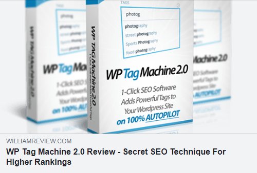 WilliamReviewT's tweet image. #TagMachine 2.0 is a WP plugin which can bring your WP sites to first-page rankings without using costly backlinks. Instead, it exploits long-tail tags that contain keywords when people search for contents. williamreview.com/wp-tag-machine…
#WPTagMachine2 #AnkurShukla #SEO
#WilliamReview