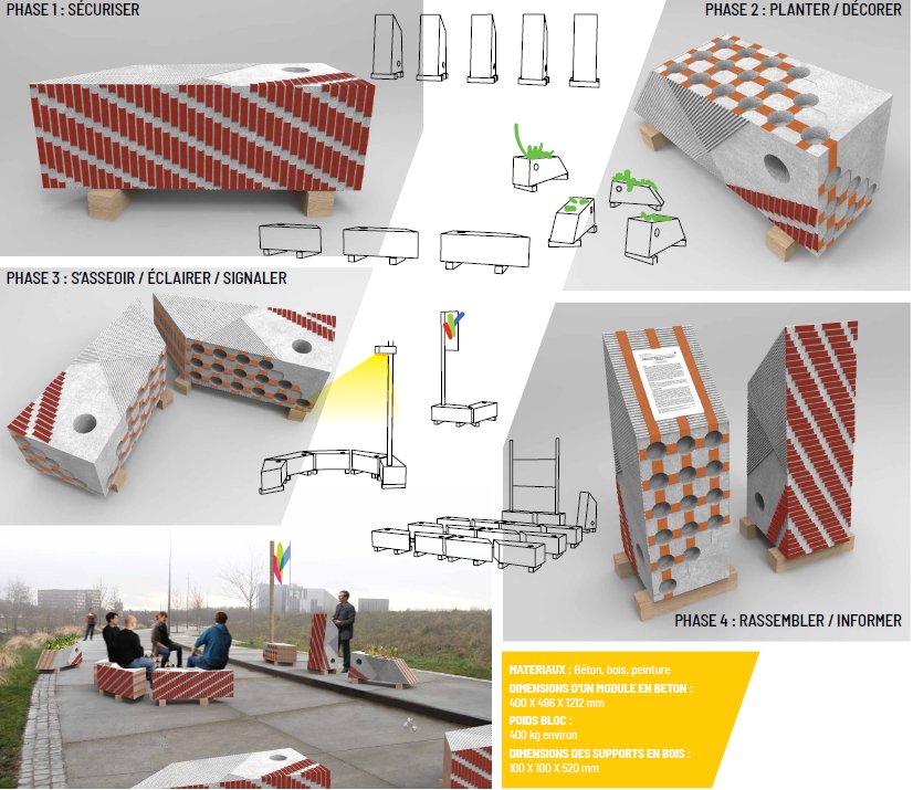 Cette semaine, découvrez les équipes de designers de l'appel à projets #mobmob Aujourd'hui #CROISEMENTS : un seul module, six fonctions de Lauriane Beaunier &amp; Aurélien Veyrat. Et vous pour qui allez-vous voter ? Plus d'infos bit.ly/2KJ8Pui #design #designurbain #ville