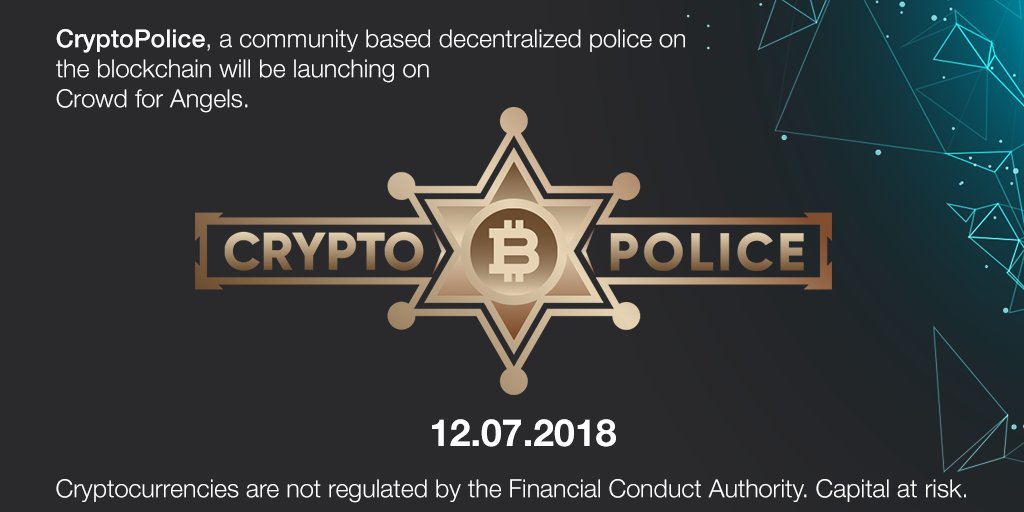 CrowdForAngels's tweet photo. We are excited to announce the upcoming launch of our first Private Token Sale, for online fraud prevention business @CryptoPolicecom on 12th July (https://t.co/dMsQXurggn) read our full release here: https://t.co/0t8pHZasJC #Crypto #Blockchain Capital at risk. https://t.co/u0rVtT4GOt