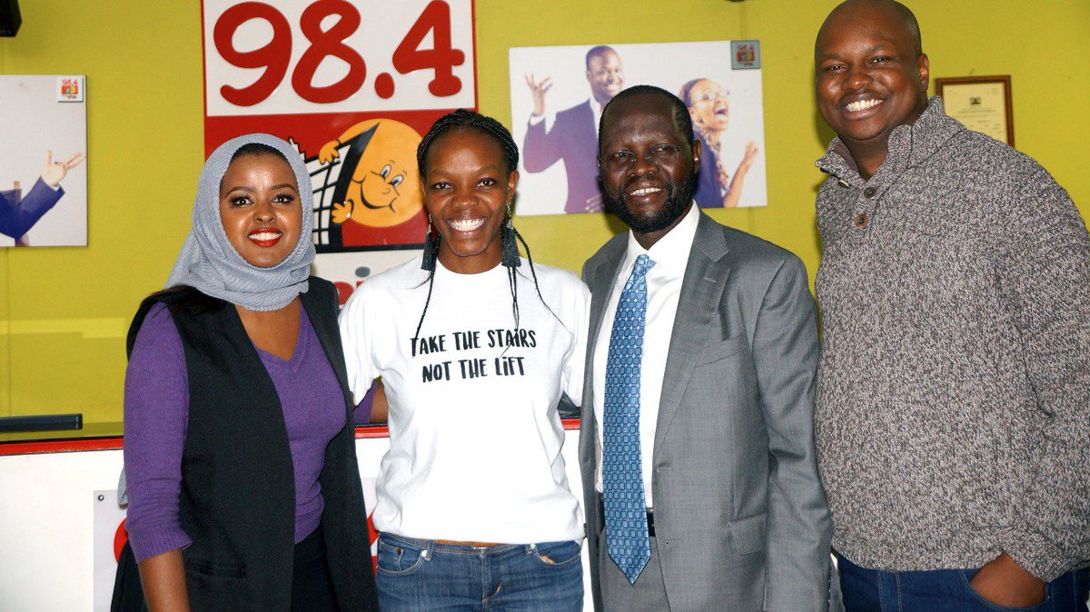 AfriCF's tweet photo. H.E Gov. of #KisumuCounty @AnyangNyongo & chairman of ACF with @984inthemorning presenters @Amina_Kenya @Maqbuli & ACF's Programmes Coordinator, Wairimu.
Sat July 7, 2018 @nbiarboretum
Paybill No. 806200
Acc: ME-Your name
#Breakfast984
#MoveEat
#BecauseWeCare
#ACancerFreeAfrica https://t.co/lnAeWNf03u