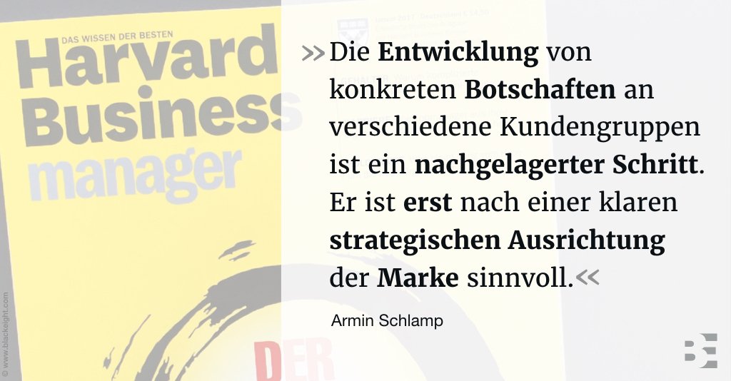 Blackeight_B8's tweet photo. #Expertenmeinung von @ArminSchlamp zur »Frage der #Positionierung« im @HBM_ONLINE: https://t.co/5rq2rSZUrm

#ElementareImpulse #BrandSparringPartner #KraftderMarke #Markenführung #Markenstrategie https://t.co/SIJZ3CVoha
