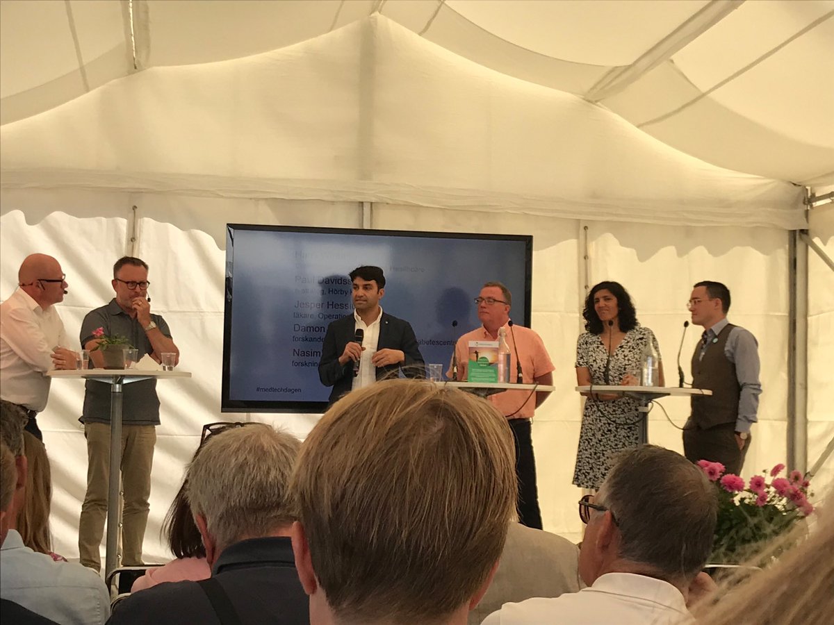 Största applåden så här långt är när Damon Tojjar påpekar att flera innovatörer inom dagens svenska sjukvård kommer från personer med exempelvis persisk bakgrund - med tanke på att det faktiskt är en politisk vecka här i Almedalen! #medtechdagen