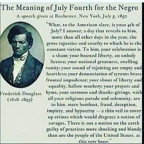 yeampierre's tweet image. July the 4th - children in cages and over 5000 Puerto Ricans dead &amp;amp; dying , Black lives still source of income for middle class communities , human rights abuses on the rise, the list is long - Frederick Douglas described celebrating July the 4th as a "sham"  ...it still is
