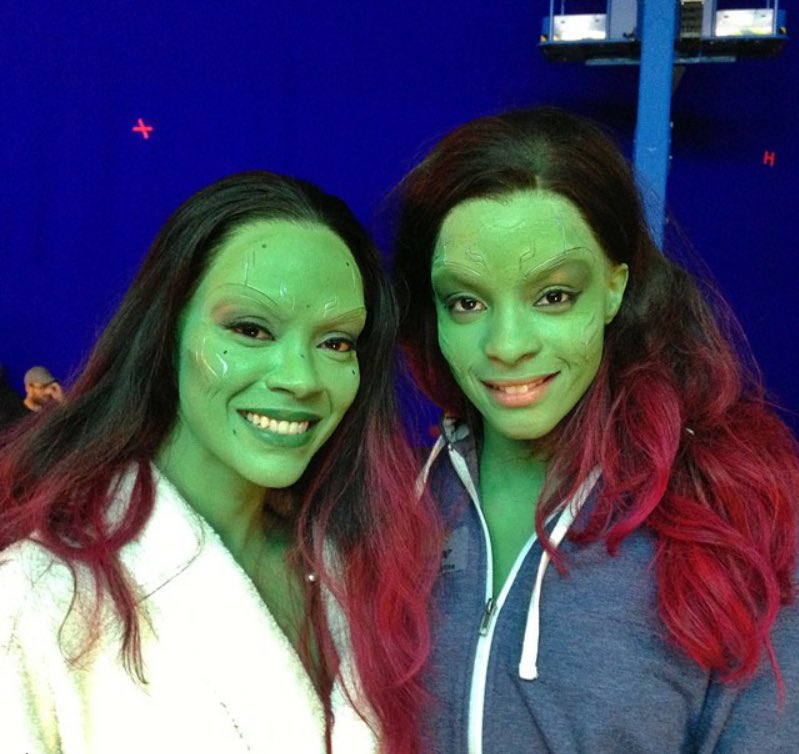 peterquillsI's tweet photo. just the guardians of the galaxy cast posing for a photo with their stunt doubles https://t.co/7LXjaCWjGY