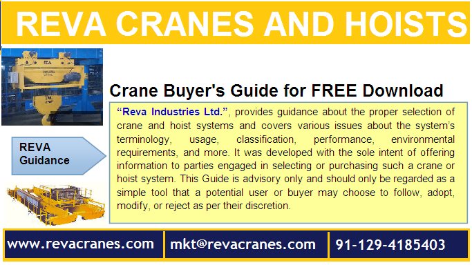 revadmkt's tweet image. REVA Cranes &amp;amp; Hoists System for Heavy Material Lifting for All Industry. Download FREE Buyer’s Guide Online
 ( lp.revacranes.com/buyers-guide )