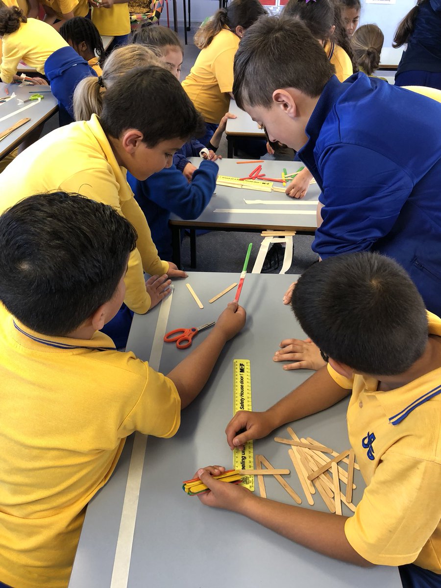 MissMac1890's tweet photo. 2M &amp; 5C worked together to build bridges using 40 paddle sticks and 2m of making tap across a 30cm gap. It was a whirlwind 🌪 however we are super proud of the grit and teamwork they displayed 👏🏼 #4Clearners #collaboration #buddies  @MichelleMadiga7 @CasulaPS @revans1413 https://t.co/vw3zzJZvAD