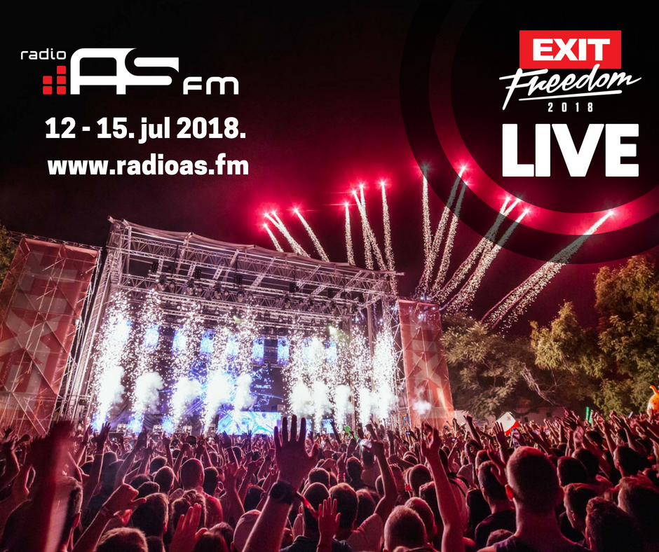 RadioASFM's tweet photo. AS FM prenosi uživo koncerte najvećih zvezda na Dance areni i Main stage-u!
Ako iz nekog razloga ne budeš bio na @ExitFestivalu, nego na poslu, kod kuće ili u autu, jedno dugme preseliće te na Petrovaradinsku tvrđavu. Uključi radio i doživi #EXITFreedom https://t.co/BkK1I35hXb