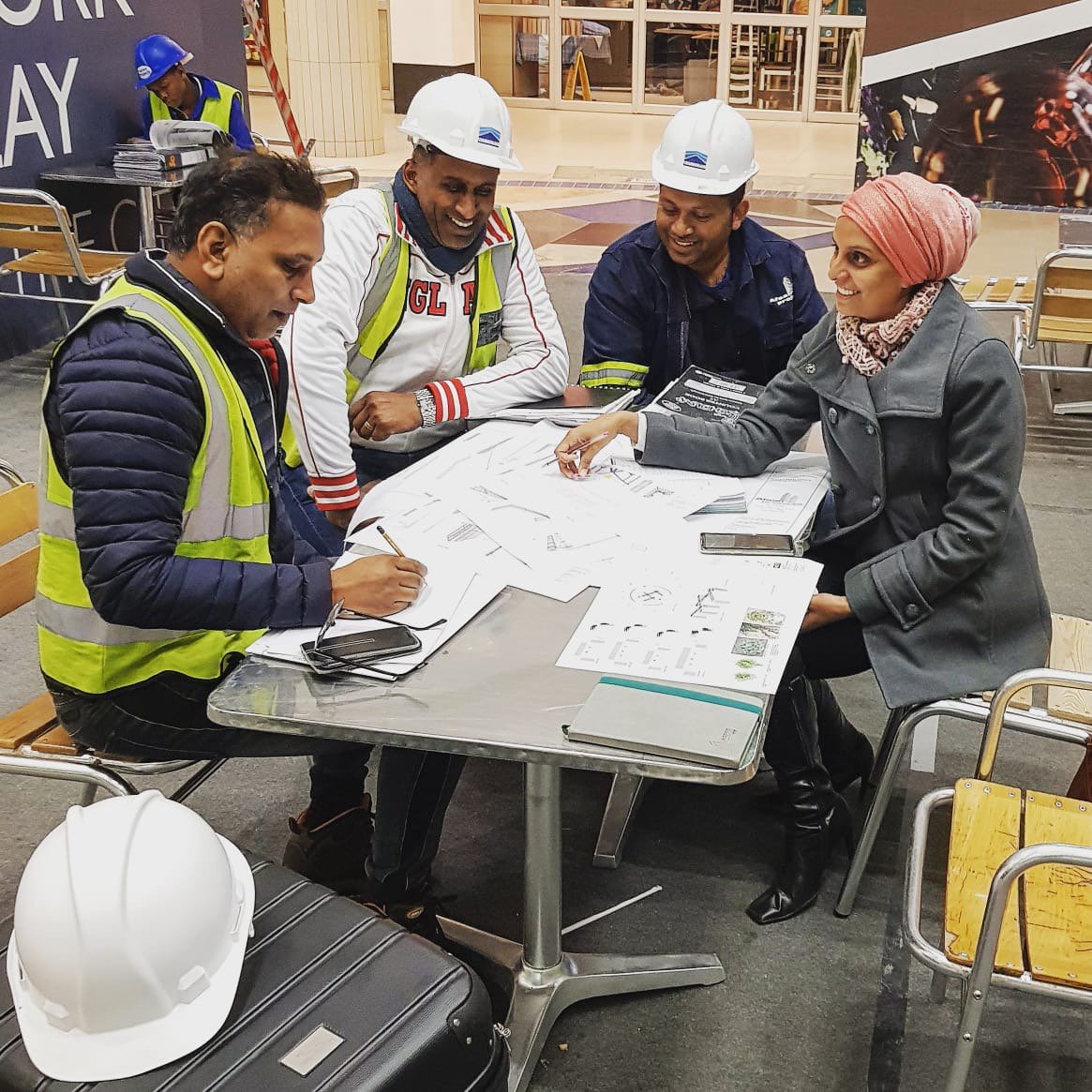 Aspire_Eng's tweet photo. We're elated to have been appointed as the engineers for the Sandton City food court. It's a renovation on ceiling frames which is receiving timber fins and the column remedial work will receive steel trellis. We can't wait to share the final project with the rest of the world https://t.co/nqNEbj5Tog