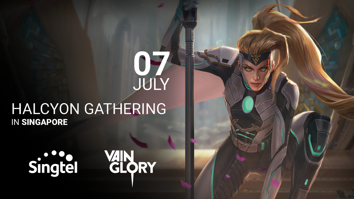 vainglorysgmy's tweet photo. HALCYON GATHERING in SINGAPORE with @Singtel ✨

Did you just say FREE Kinetic unlock? YES. YES. YES. Come on down to the Halcyon Gathering and get yourself a free Kinetic unlock! 

Pre-register here: https://t.co/lB2zkoVNhp https://t.co/T3eTfiN0PQ