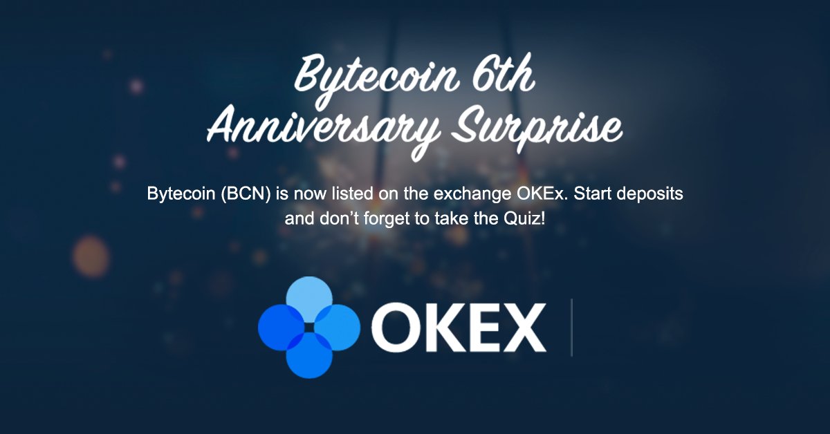 Bytecoin BCN tweet media
