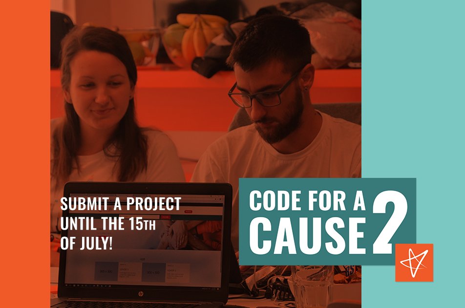 vegaitsourcing's tweet photo. We have great news!😊🎉 We have extended the deadline for submission of a project idea for Code for a Cause 2! Hurry up and become a part of the initiative to make the world a better place!😊 Submit a project at➡️ https://t.co/oSVuXiYNfy! #LifeatVegaIT #codeforacause https://t.co/480yqVBiwB