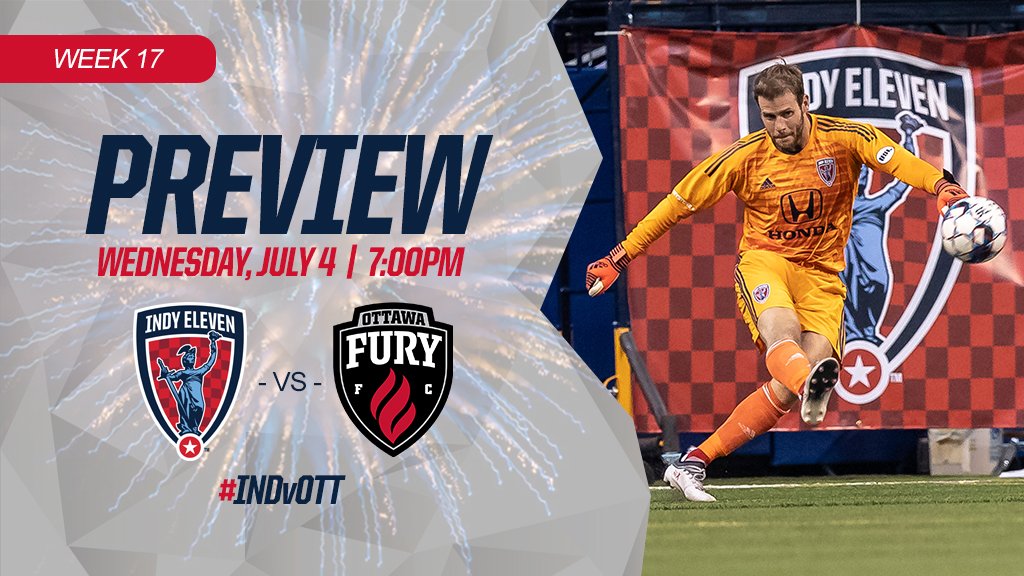 IndyEleven's tweet photo. 🚨MATCHDAY🚨

#INDvOTT

📍 @LucasOilStadium
🎫 https://t.co/0SyJ7L0DYh - Offer code "military18"
⌚️ 7:00PM ET
📺 ESPNU
📲 Follow @IndyElevenLive for updates
🌞 ROOF OPEN
📰 https://t.co/zllLSTAz6n

#ElevenForever https://t.co/uk4dqJXtzN