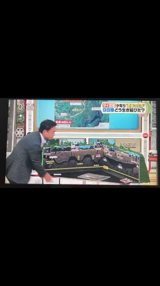 KM242526's tweet image. สื่อญี่ปุ่นถึงกับสร้างโมเดล #ถ้ำหลวง เพื่อให้คนในประเทศตัวเองเข้าใจง่ายขึ้น //เล่นใหญ่มาก55555 #13ชีวิตรอดแล้ว