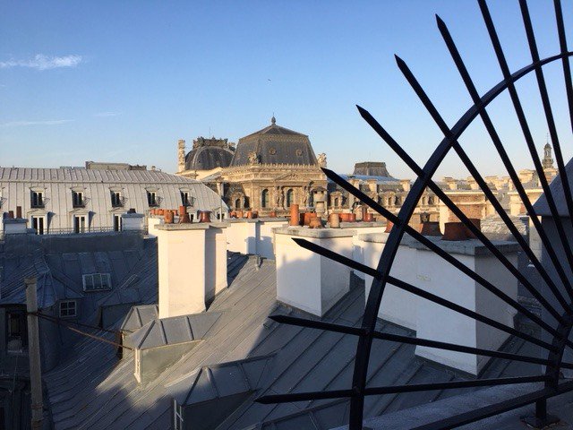 The view from the terrace of my room at <a href="/GHPalaisRoyal/">Hotel Palais Royal</a> last week- thank you for letting me join your 5th anniversary celebrations.