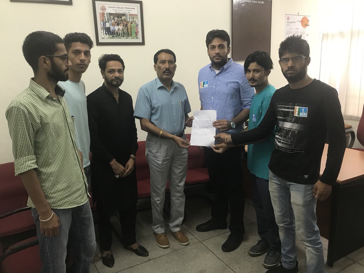 LubanaManoj's tweet photo. @NsuiPU Team Submitted Memorandum To DSW, To open mess &amp; canteen by 7th July. To minimise the problem faced by hostel students regarding availability of food.@nsui @divyaspandana @guptar https://t.co/JxZzfNIM9e