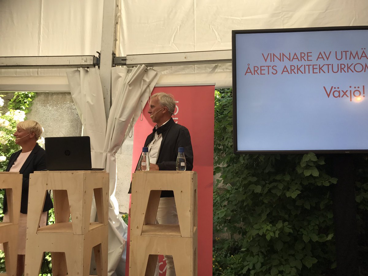 abrahamsson73's tweet photo. Vinnare av årets arkitekturkommun 2018 är #Växjö https://t.co/Y54hEOWvOx