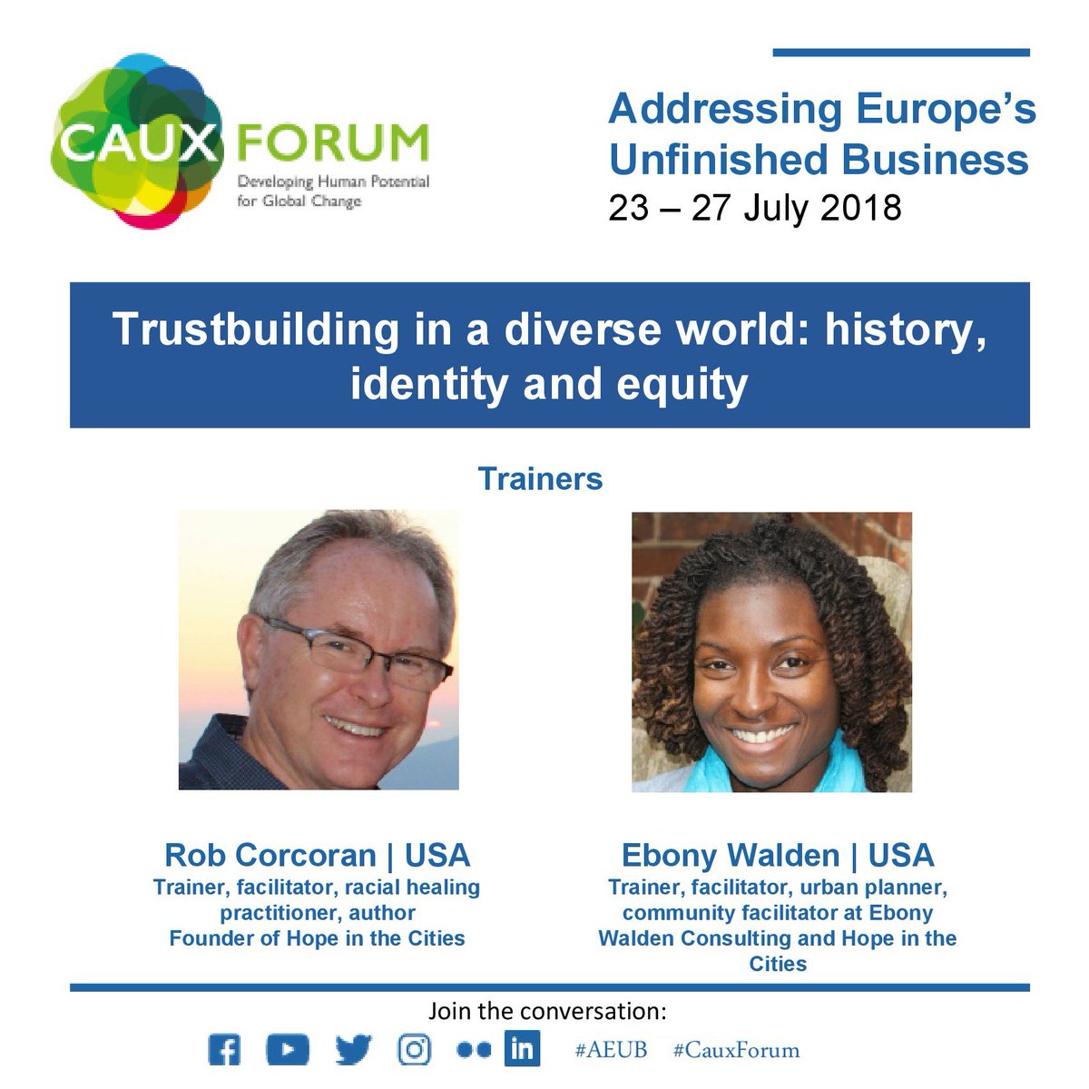 T4C_IofC's tweet photo. At times when European democracies face growing challenges of #polarization, fear of the “other” &amp; loss of #identity, #AEUB #training 'Trustbuilding in a diverse world: history, identity and equity’ provides tools &amp; principles to overcome barriers of ethnicity, culture and class. https://t.co/ZuJIchcHON