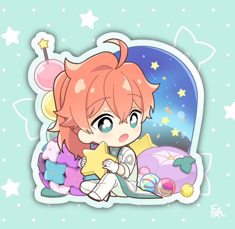 基本紙 夏コミのロマニ 夏の和菓子アクスタこんな感じになりそうです 色付きクリア台座で全体的に 女児向けアクセサリーっぽい夏感がでるといいな