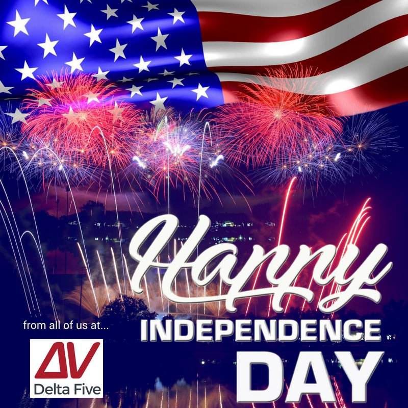 Delta5Systems's tweet image. Wishing you a safe and Happy Independence Day!