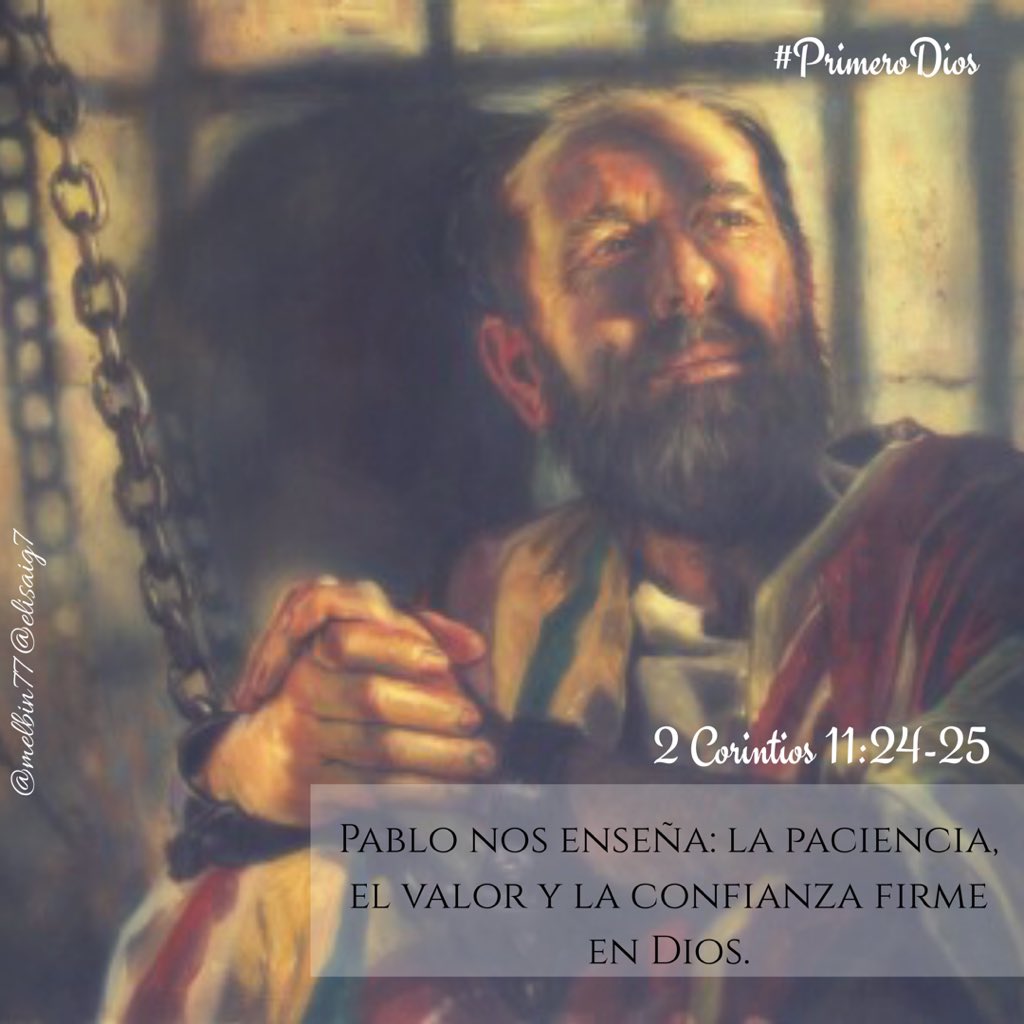 Melbin77's tweet photo. 1 Cor.11:24-26 Pablo nos enseña:
✅ La paciencia, 
✅ El valor y                                          ✅ La confianza firme en Dios.  #PrimeroDios https://t.co/rIPqFqfUPI