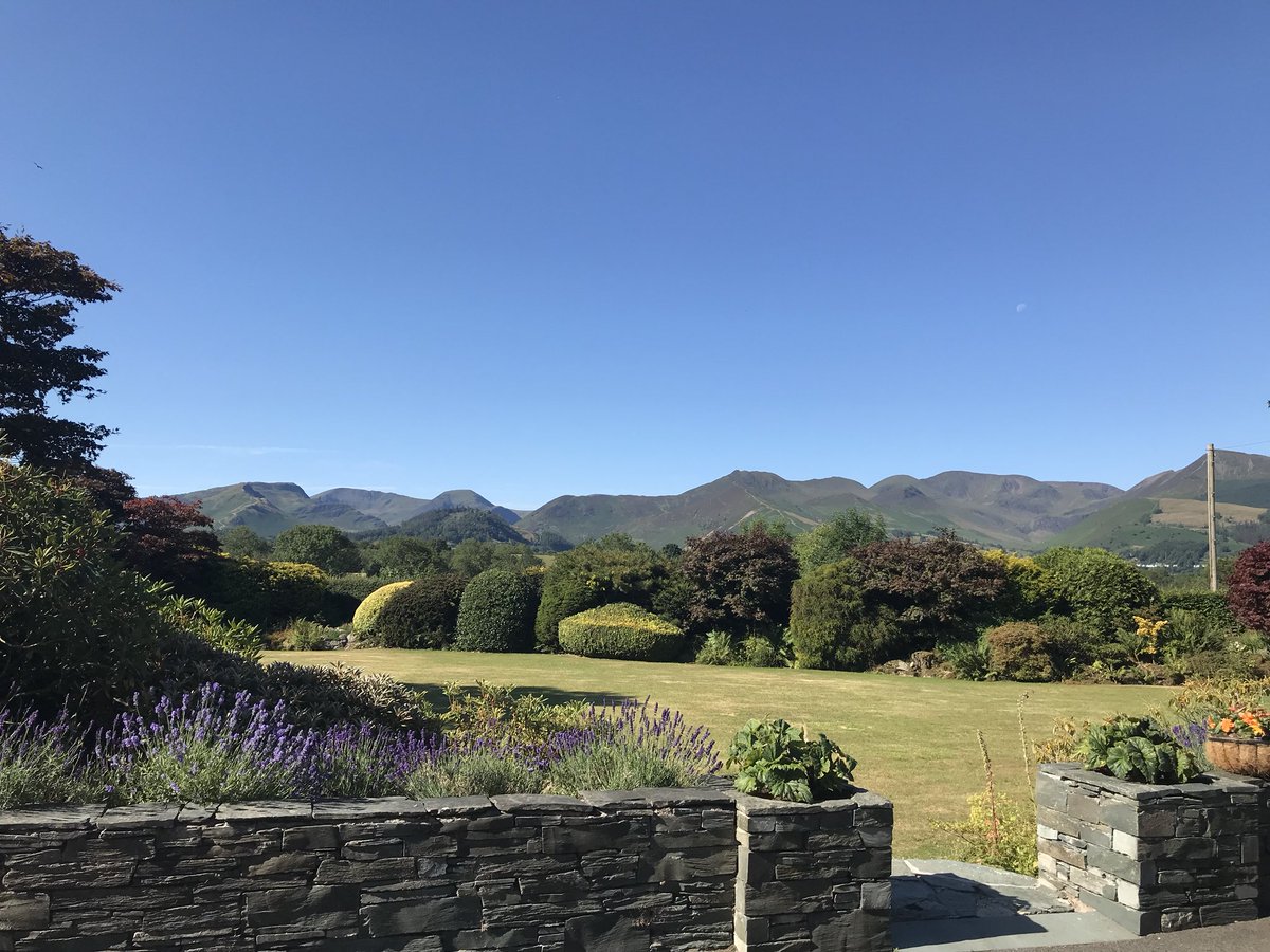 PaulGActive's tweet photo. What a setting for my client meeting this morning in Keswick. Beautiful views from both front and back gardens #clientreviews #service #meetingroomwithaview https://t.co/c8cBjZuMi6