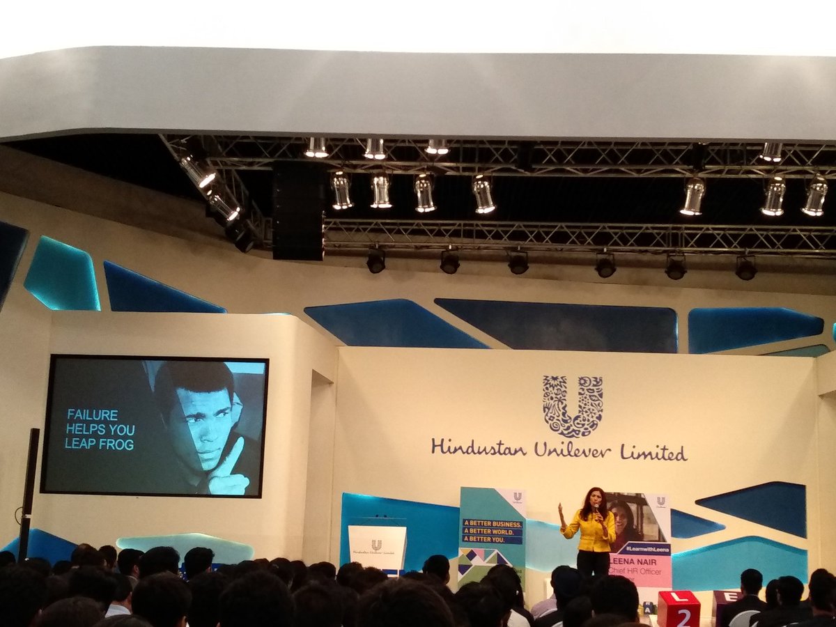 SCMHRDian's tweet photo. @LeenaNairHR talks about the significance of dreaming big, owning up and how failure helps you leapfrog from moment of miseries to moment of triumphs!
#learnwithleena
#LearnToLead
#unileverdiaries
#SCMHRDxp https://t.co/fiE9V0f6xk