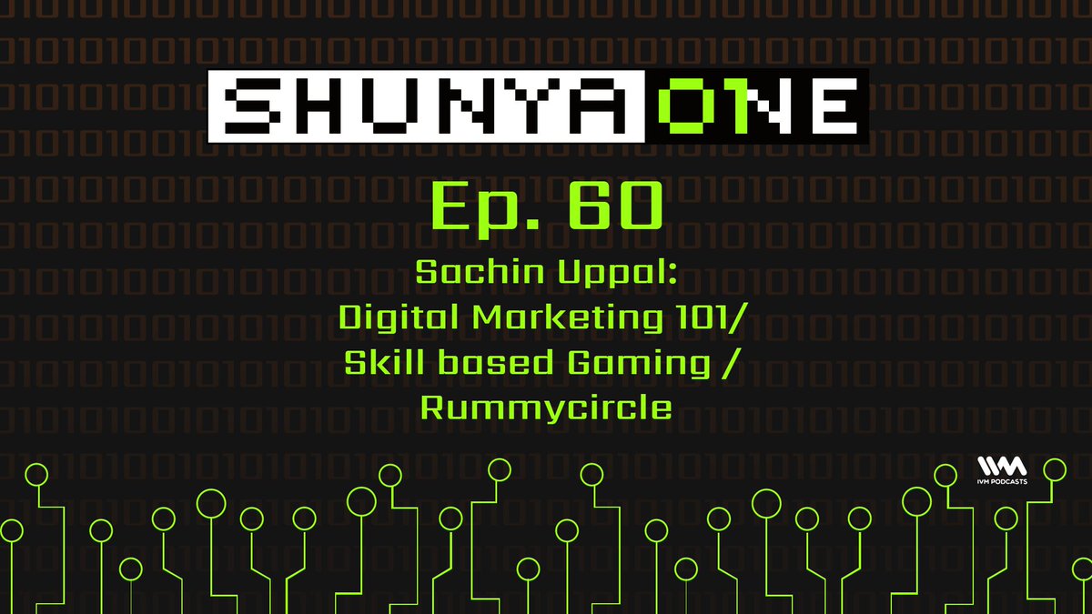 IVMPodcasts's tweet image. #TechTak
Tune into this episode of #ShunyaOne to get a complete download of some ace #DigitalMarketing strategies that #startup #founders could keep a tab on! @sachinuppal from @games@games24X7
talks to hosts @doshiamit and @shiladitya
ivm.today/2tTLIa2