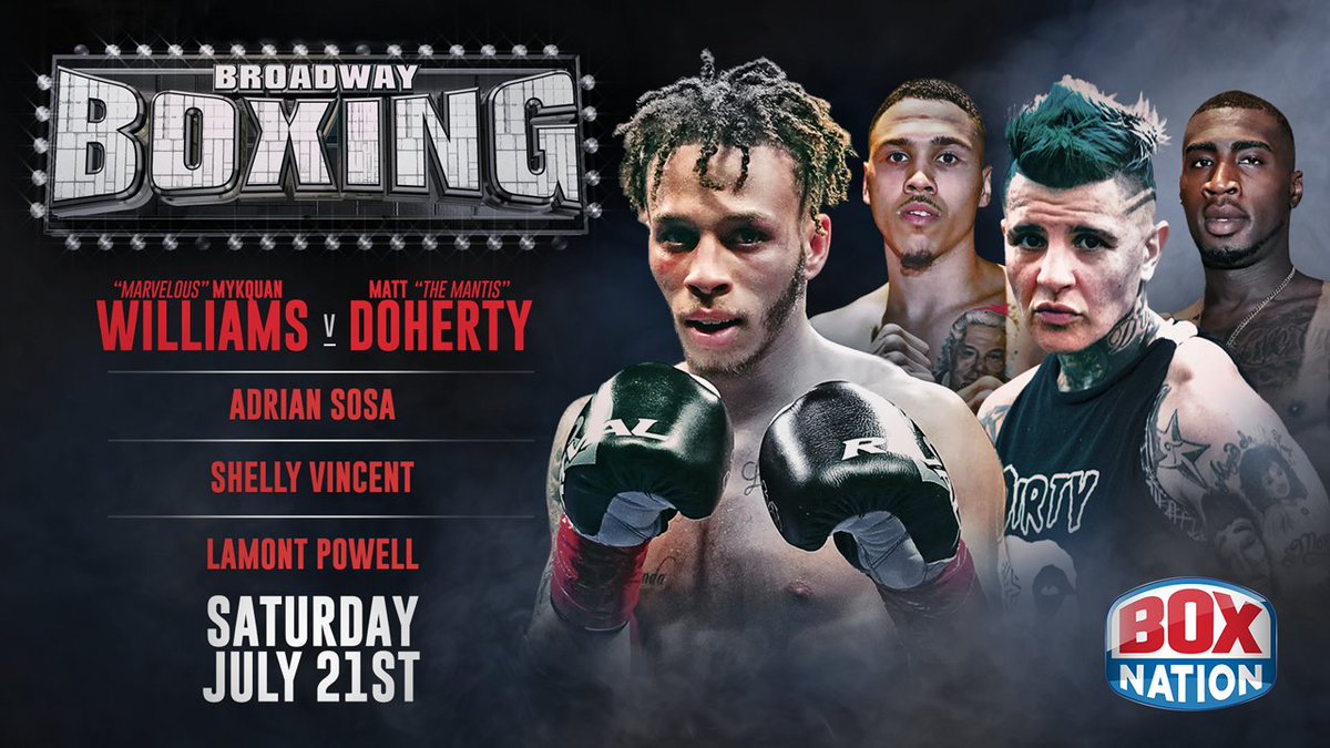 BoxNation on Twitter "CONFIRMED 'Marvelous' Mykquan Williams v Matt