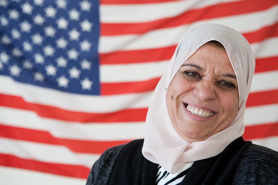 "Now I am American, and serve &amp; work in my country." 
This #4thofJuly, meet Bushra, a refugee and American. Watch and share her powerful story: bit.ly/2tTp9SR #StandWithRefugees