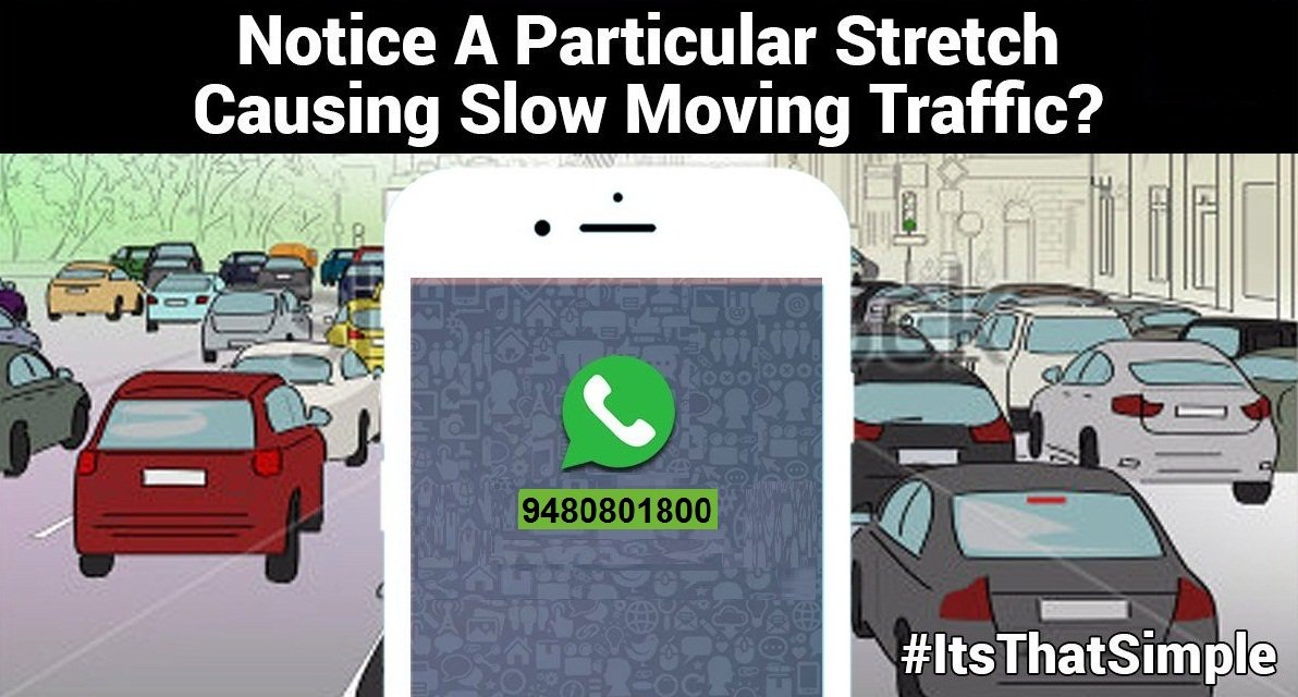 blrcitytraffic's tweet photo. Commuters stuck in traffic jams around the city could text to inform the traffic police. https://t.co/MOi7LIdMsh