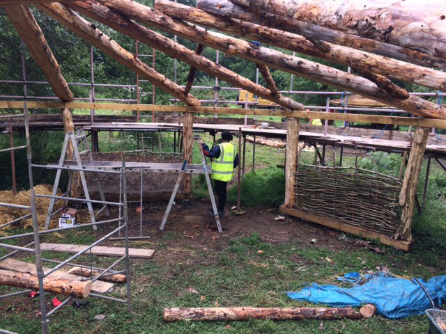 KEVICC's tweet photo. Check out the progress our students have made building their Devon Roundhouse. Stunning group effort guys led by the awesome @GreenlanesC Cornworthy, #Totnes. https://t.co/TXaU7UnHtZ