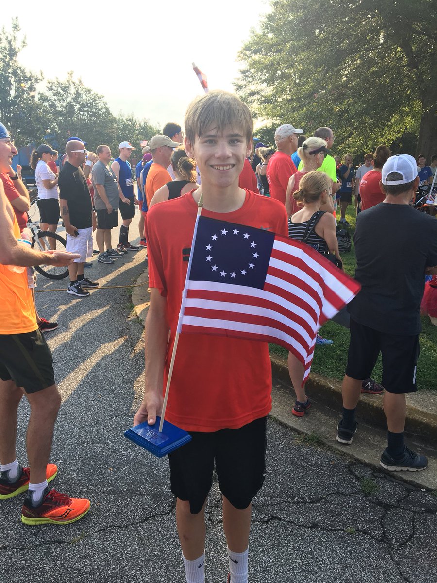 RDBoosterClub's tweet photo. Congrats to Cal Finley (‘20) for a 2nd place finish today at the Easley Rotary Firecracker Frolic 5K with a time of 18:29! https://t.co/7cXRKl2ci0